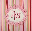  Daisy plaque hand painted art by reesa 