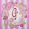  Pink paisley hand painted art by reesa 