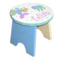  Hand Painted Round Step Stool 