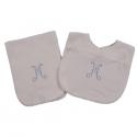  Premium Personalized Bib and Burp Cloth Set 